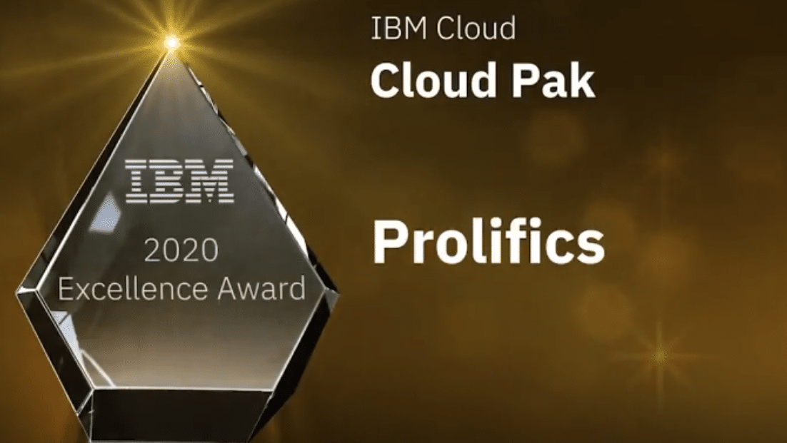 Prolifics Wins 2020 IBM Cloud Excellence Award for Cloud Pak